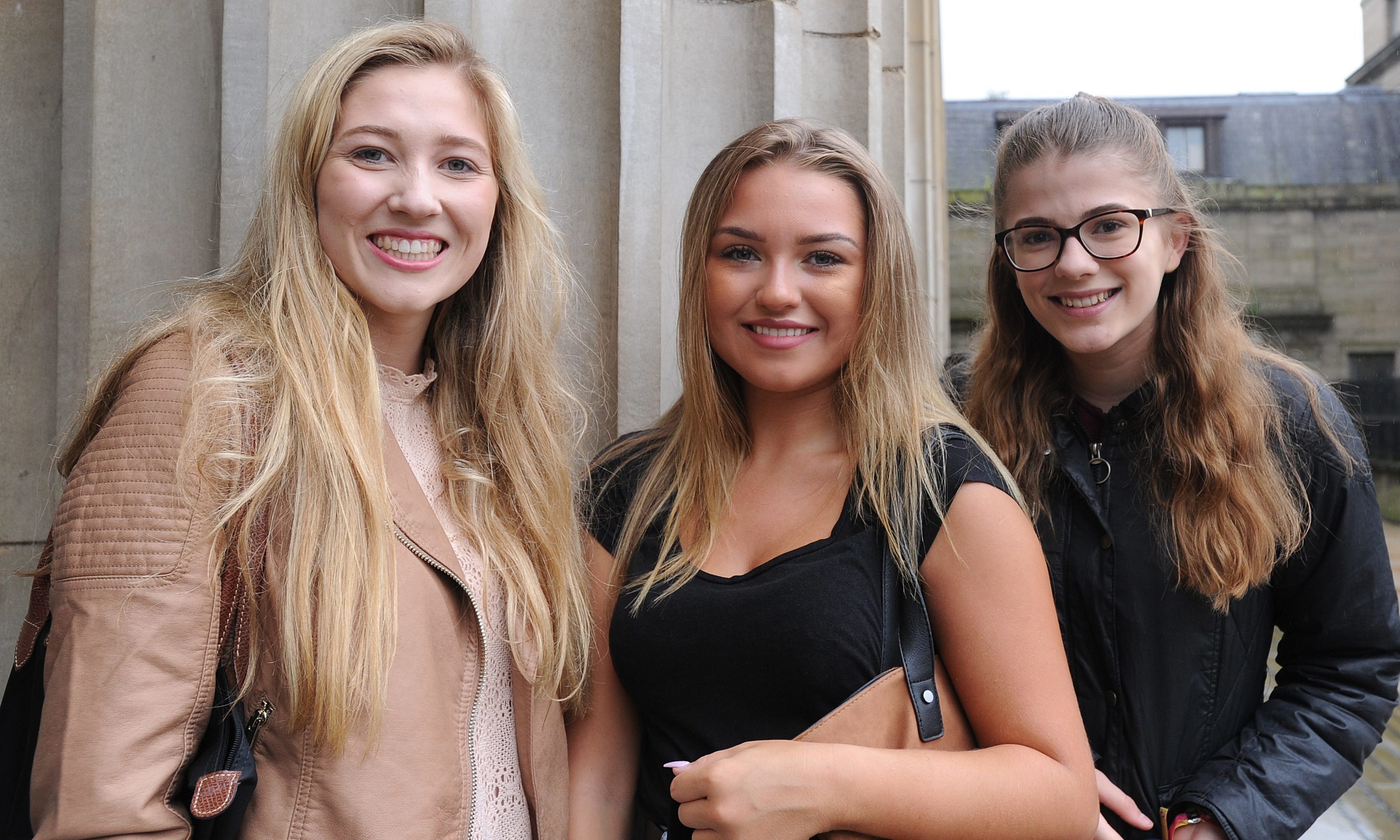 Ailieh McManus, Christie Wood and Kai Wood at the welcoming event.