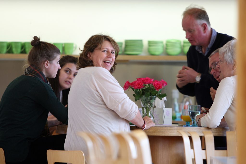 The Maggie's kitchen is a popular place to catch up over coffee and cake.