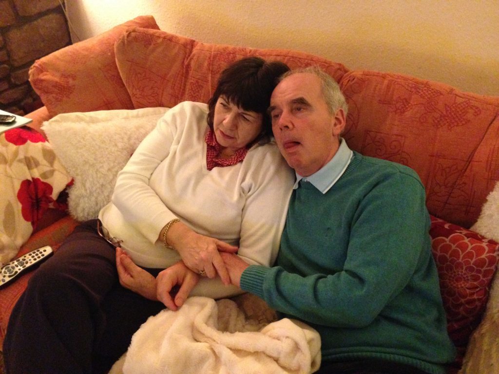 Amanda Kopel with the late Dundee United legend Frank Kopel