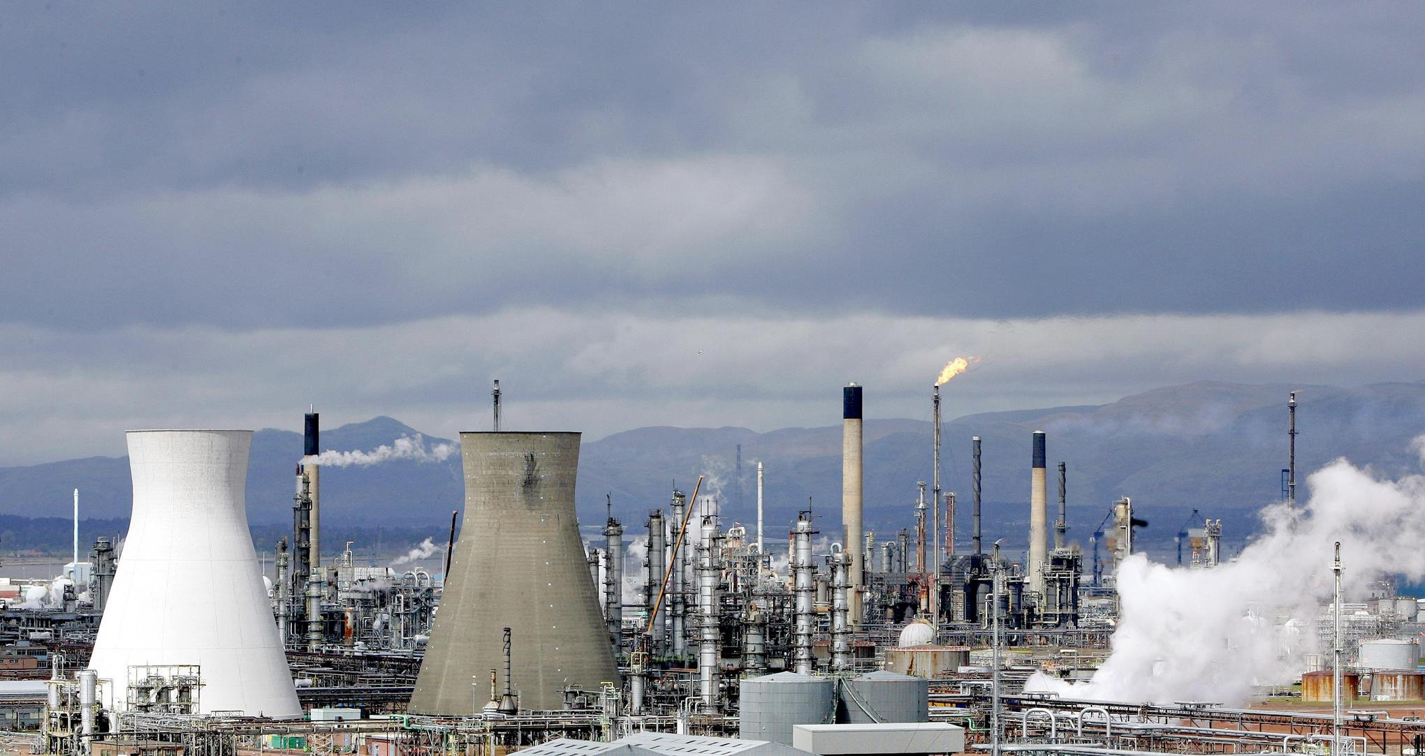 The INEOS refinery at Grangemouth, Scotland.