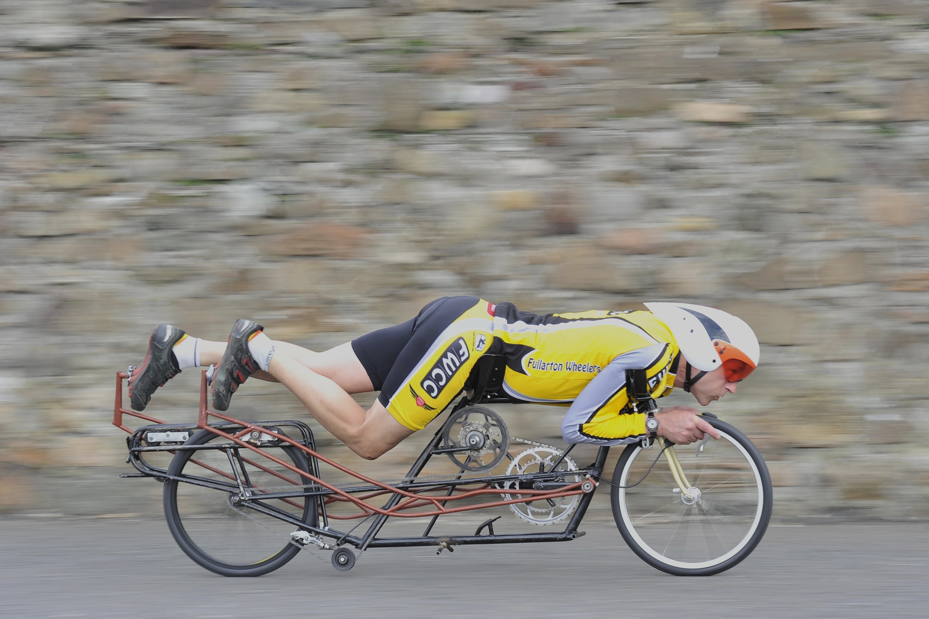 Riding the Beastie without its aerodynamic shell.