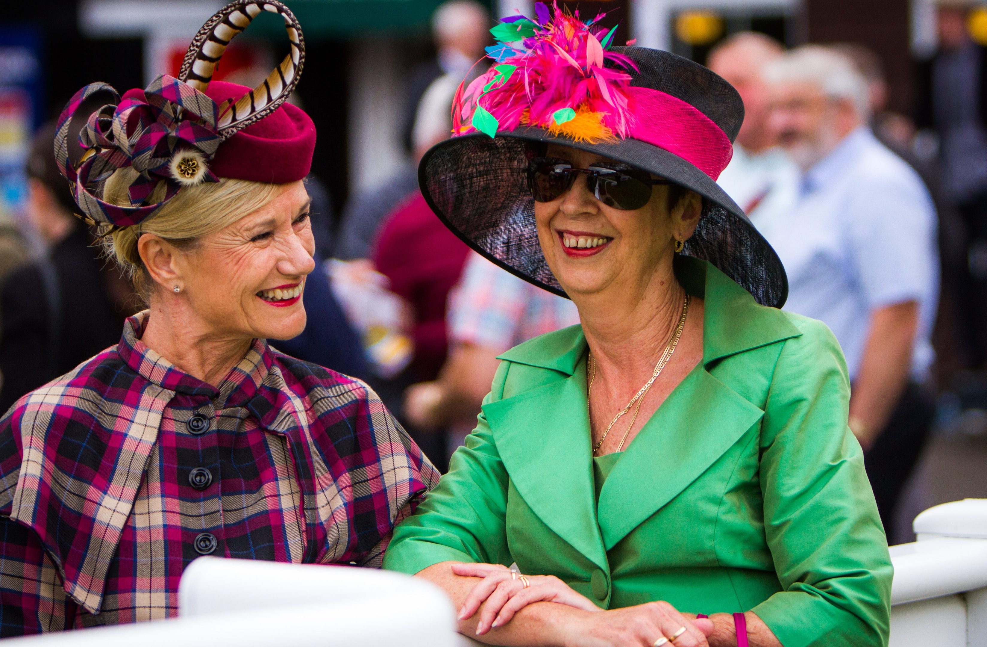 Judith Beckett (left) and Karen Carlisle, both from Derbyshire; Karen won 'Most Colourful'.