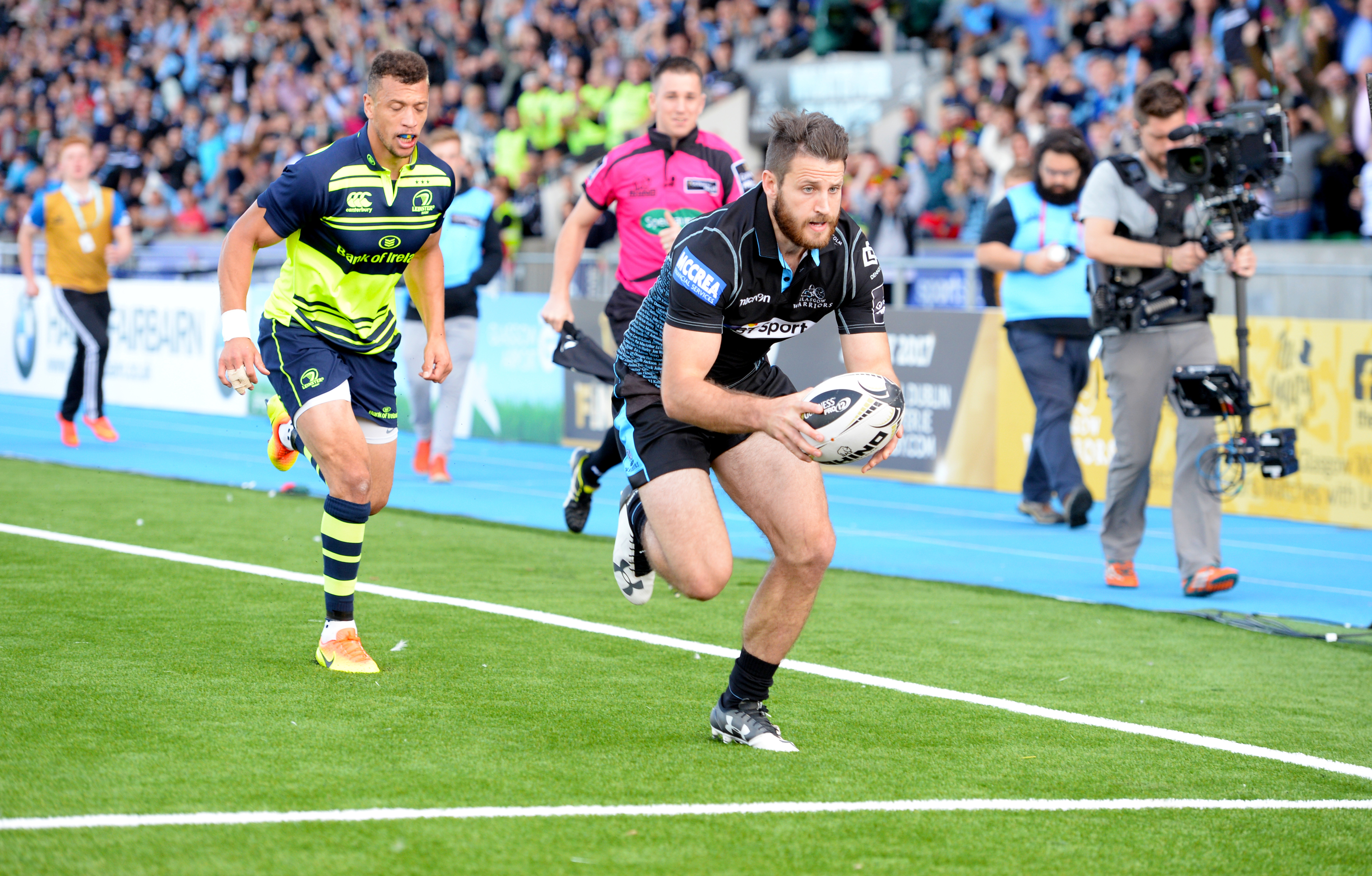 Tommy Seymour scored four tries against Leinster earlier in the season.