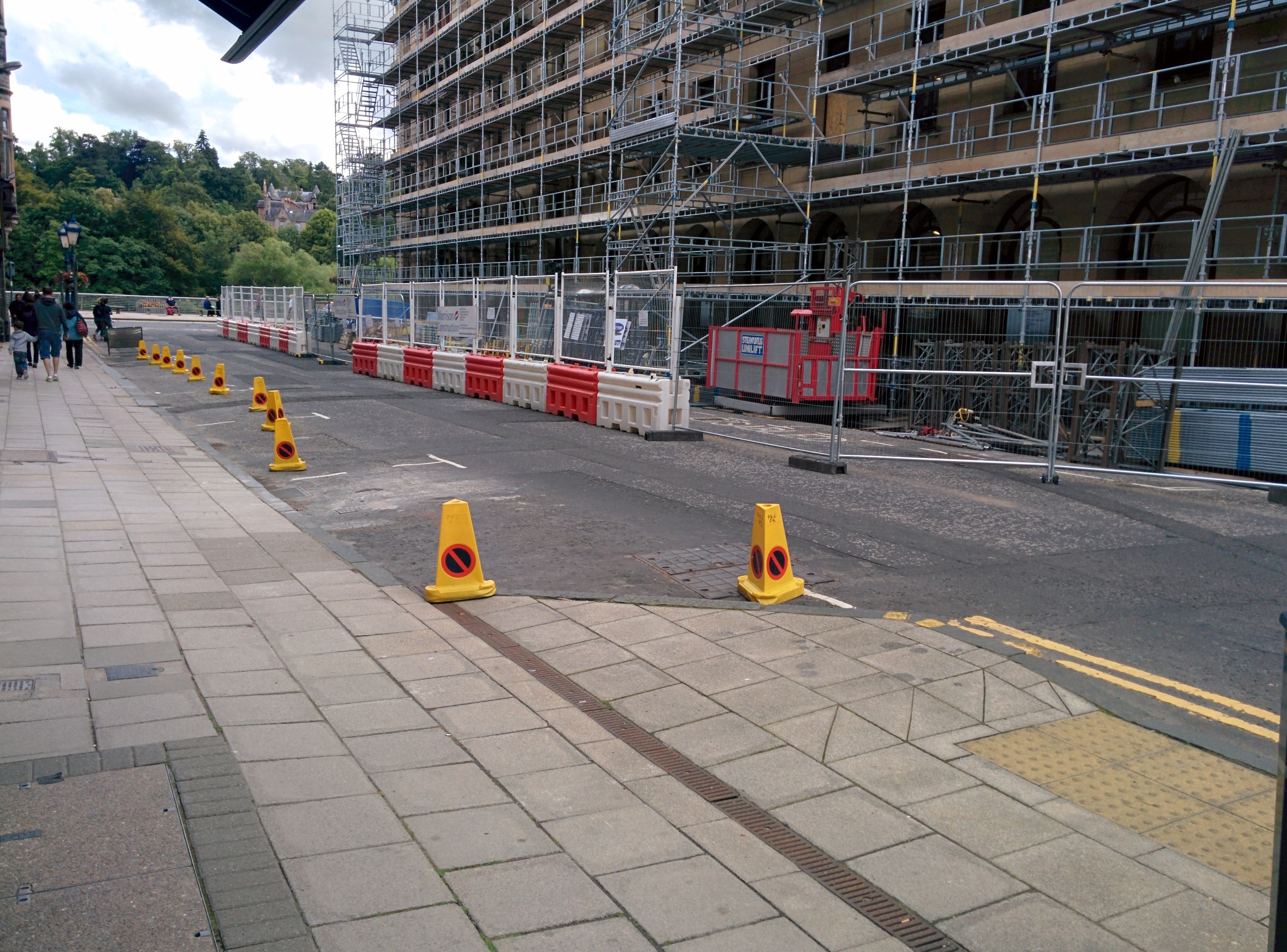 Work is ongoing at the headquarters of Perth and Kinross Council.