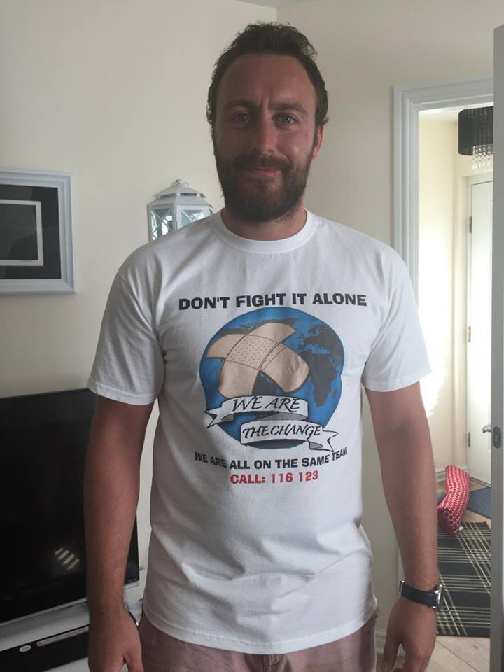 Barry modelling the T shirt.