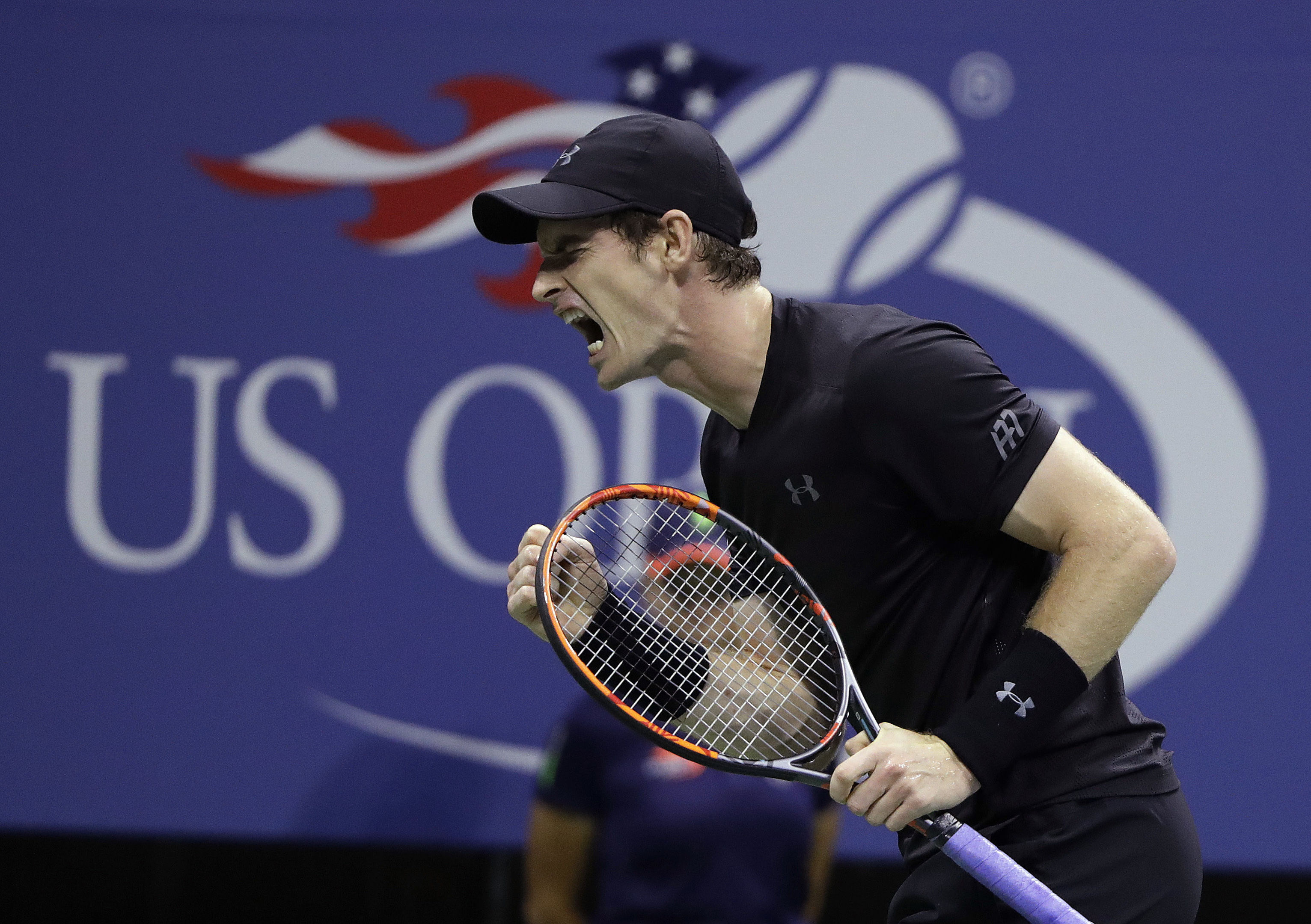 Andy Murray on his way to victory.