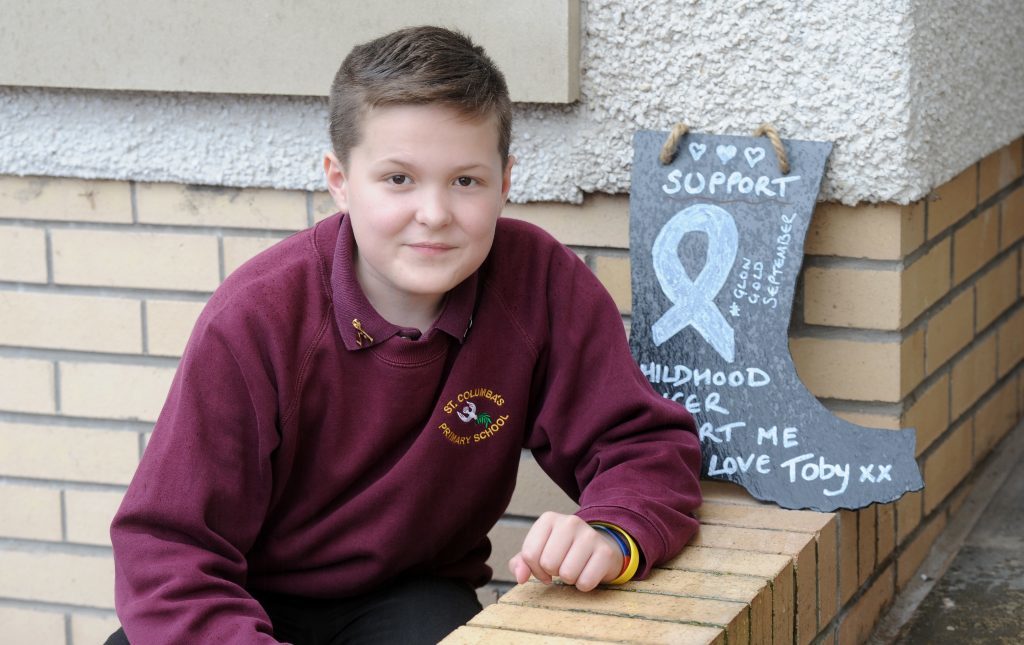 Young cancer battler Toby Etheridge