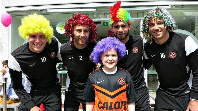 Toby was surprised by Dundee United players