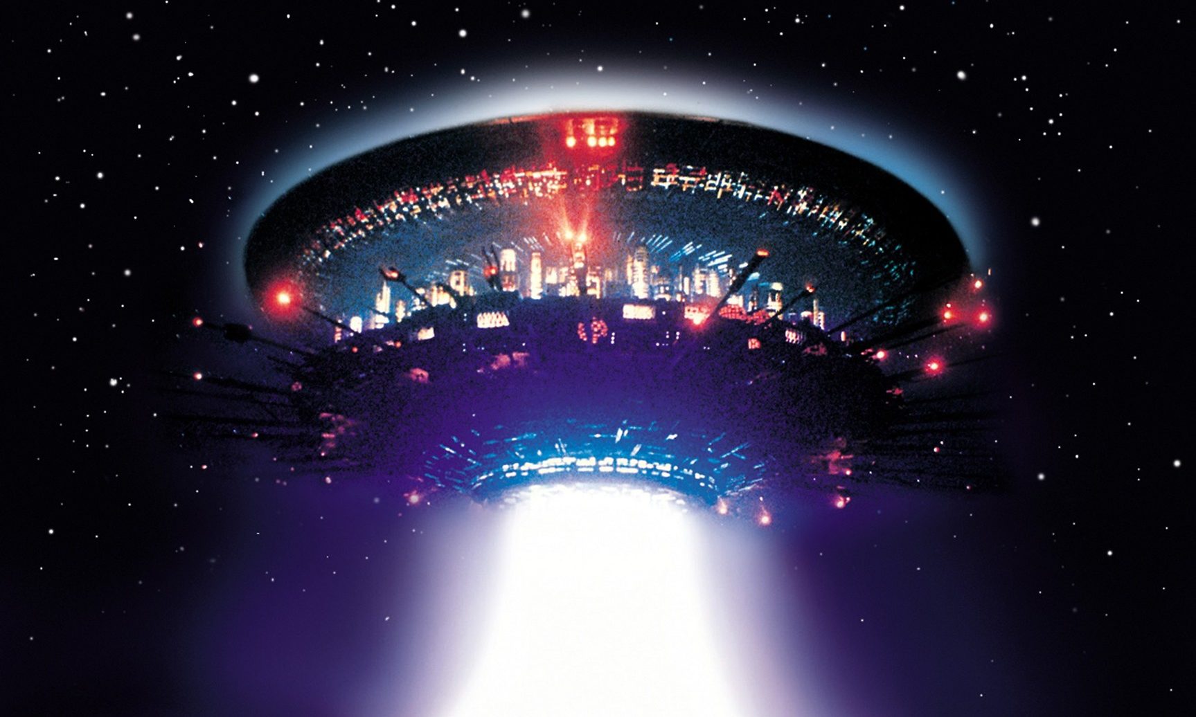 An image from the 1977 film Close Encounters of the Third Kind.