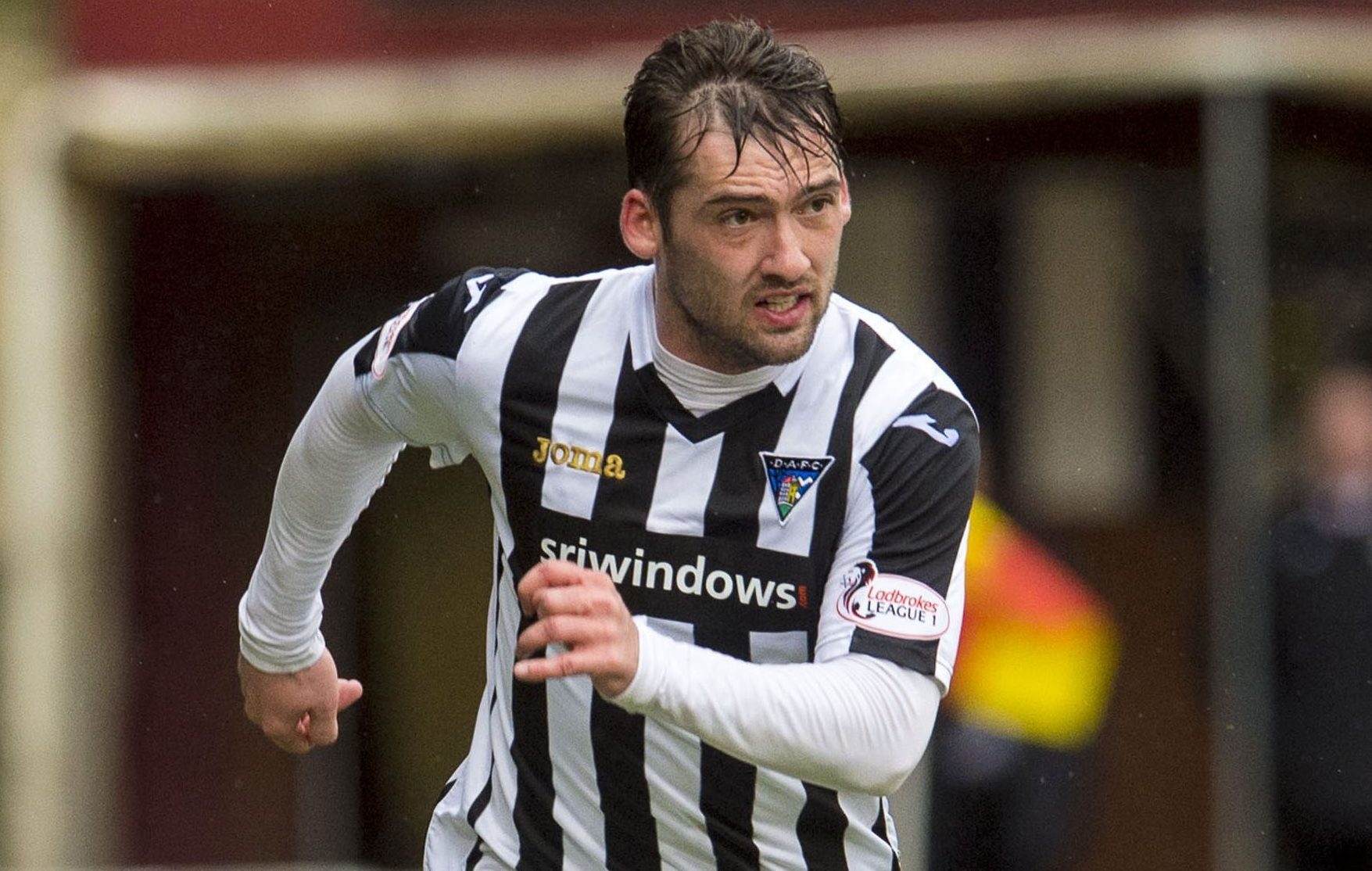 Michael Paton in action for Dunfermline