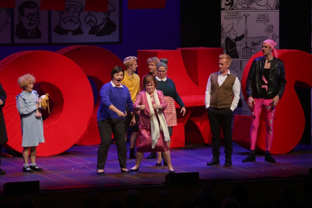 The Broons onstage at Perth Concert Hall