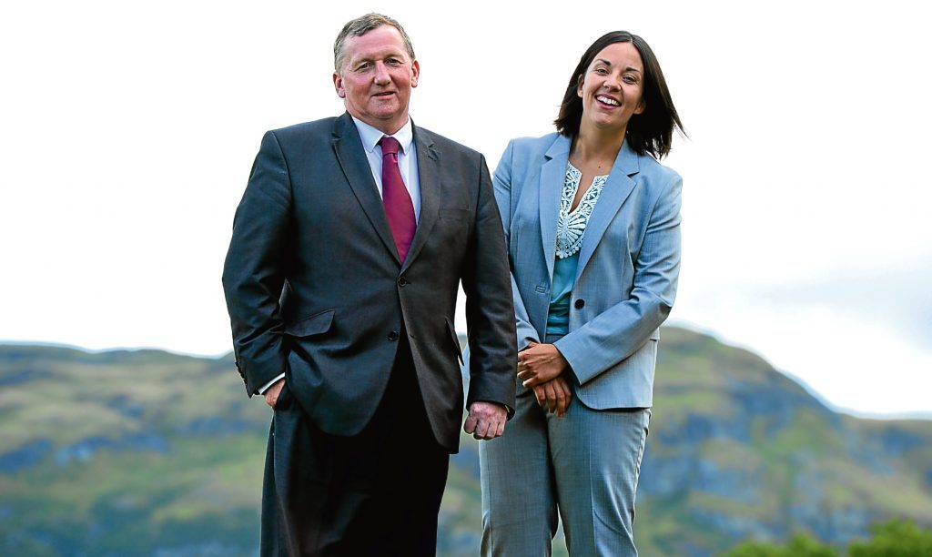 Scottish Labour's top two, Alex Rowley and Kezia Dugdale.