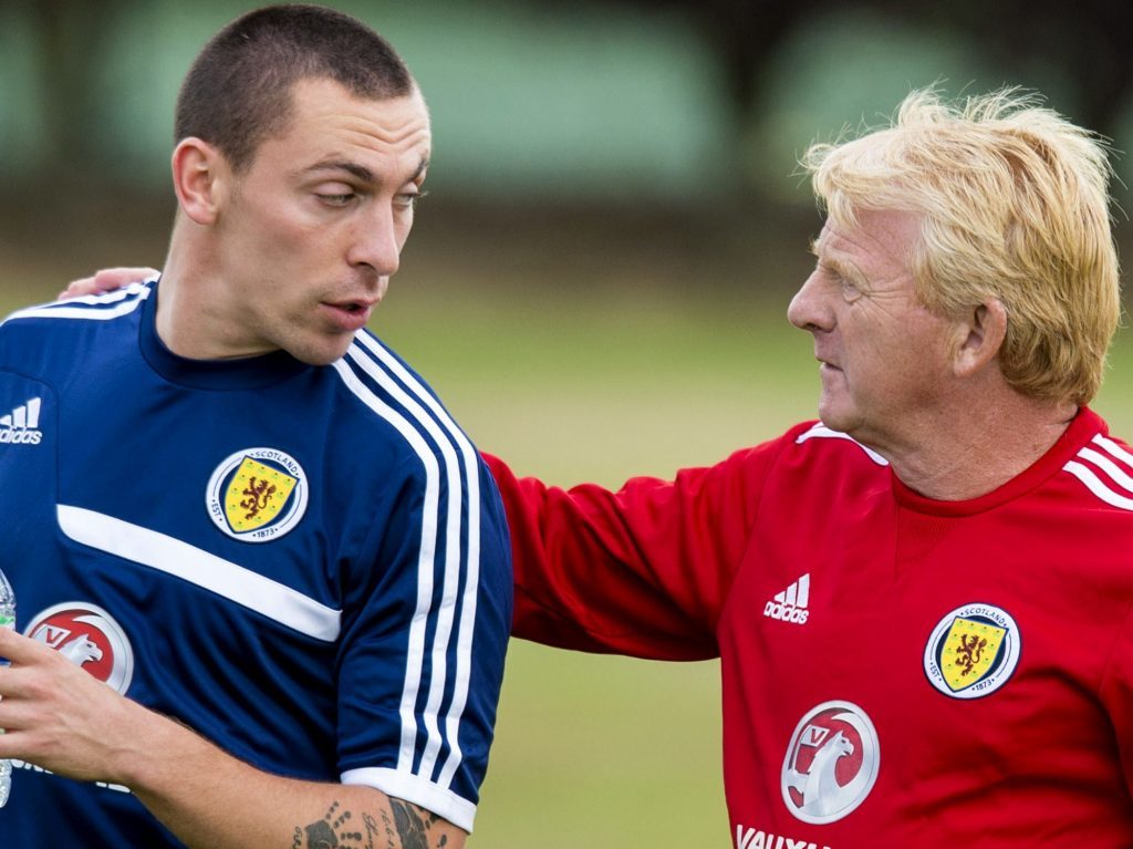 Soon to be reunited - Scott Brown and Gordon Strachan.