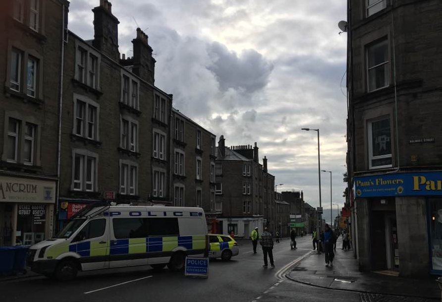 Police have cordoned off a section of Albert Street.