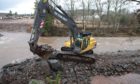 Past work carried out on the River Almond following flooding.