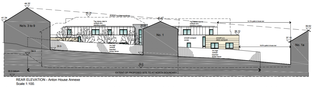Drawings showing the proposals for the residential development.