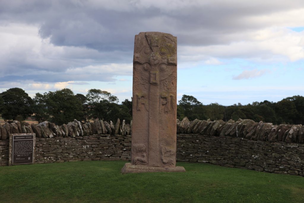 Pictish stones at Aberlemno.