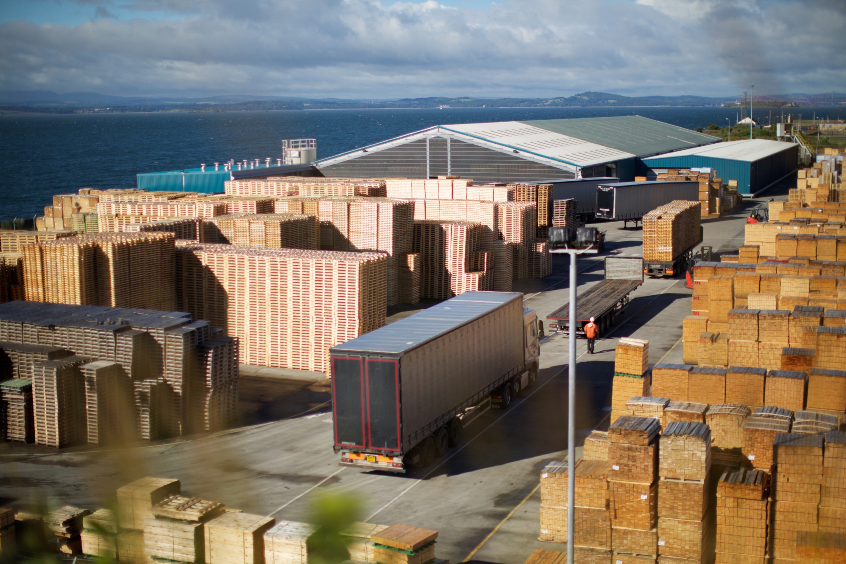 Scott Group's pallet manufacturing site in Burntisland.