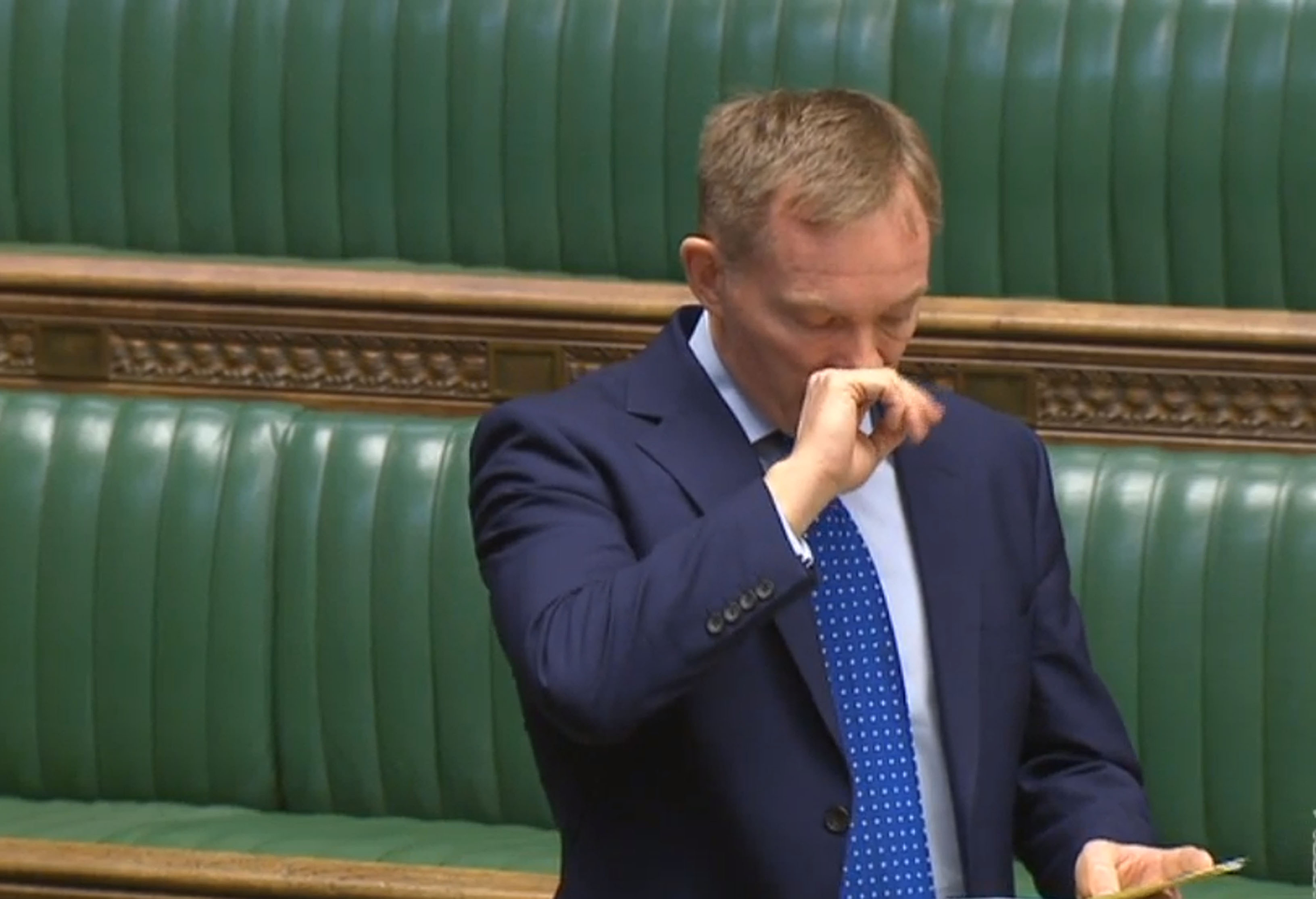 Labour former minister Chris Bryant delivering an an emotional speech in the House of Commons