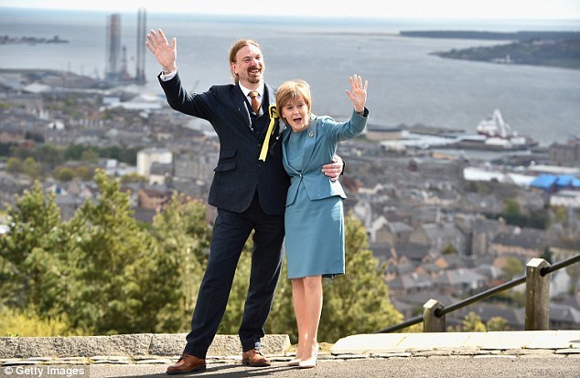 Dundee West MP Chris Law with First Minister Nicola Sturgeon