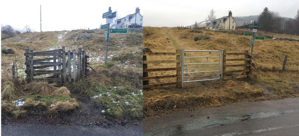 Old kissing gates and styles will be replaced with wider self-closing gates.