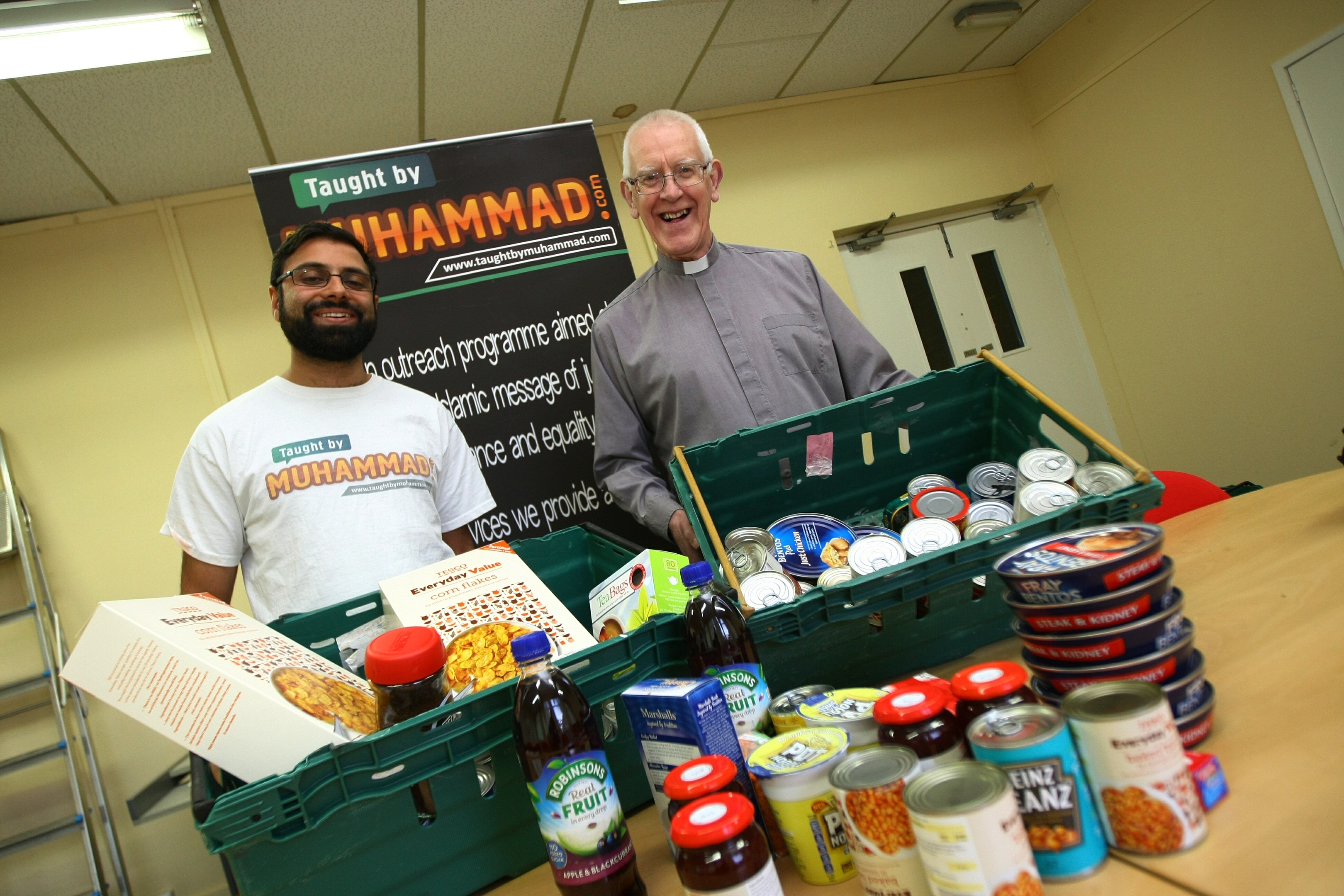 Rizwan has worked with other faith groups, incluing Reverend Mike Mair, to promote peace and tolerance.