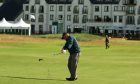 Marco Dawson at the British Senior Open at Carnoustie