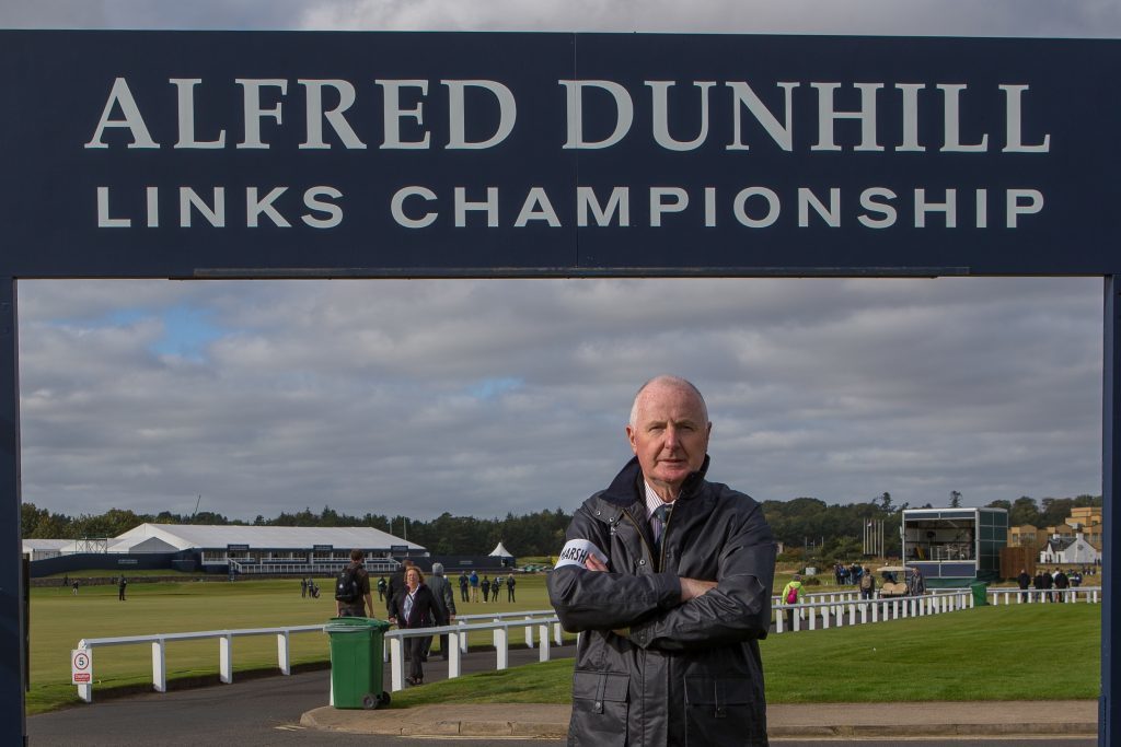 Brendan Duffy was a former Alfred Dunhill Links Championship chief marshal, as seen here in 2016.