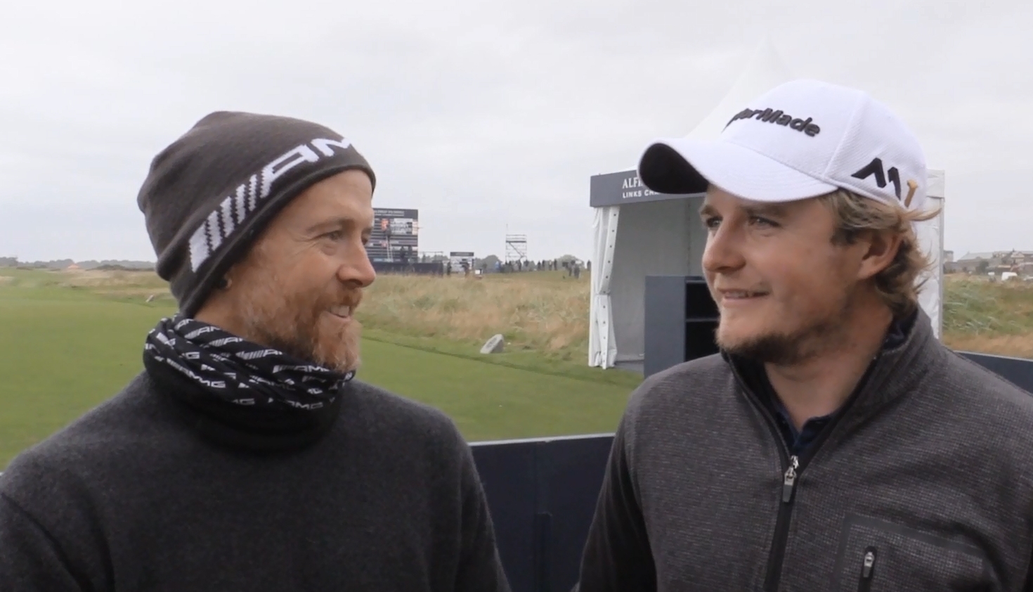 Dave Farrell and Eddie Pepperell at Carnoustie Links, 2016