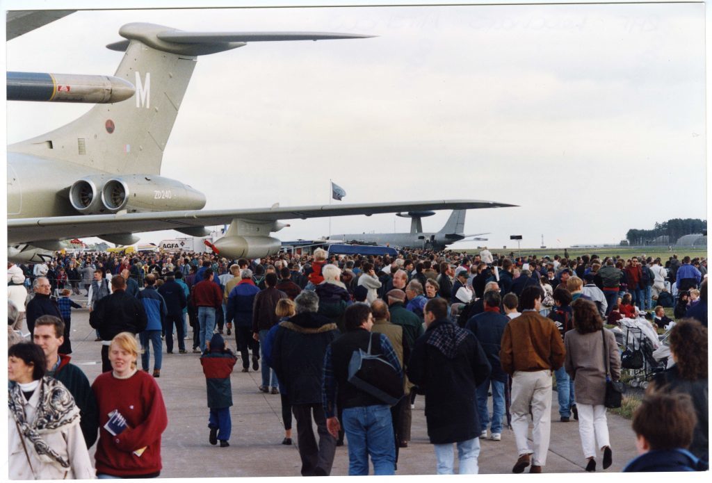 Some of the many thousands who attended the annual RAF Leuchars Air Show.  17 September 1994.