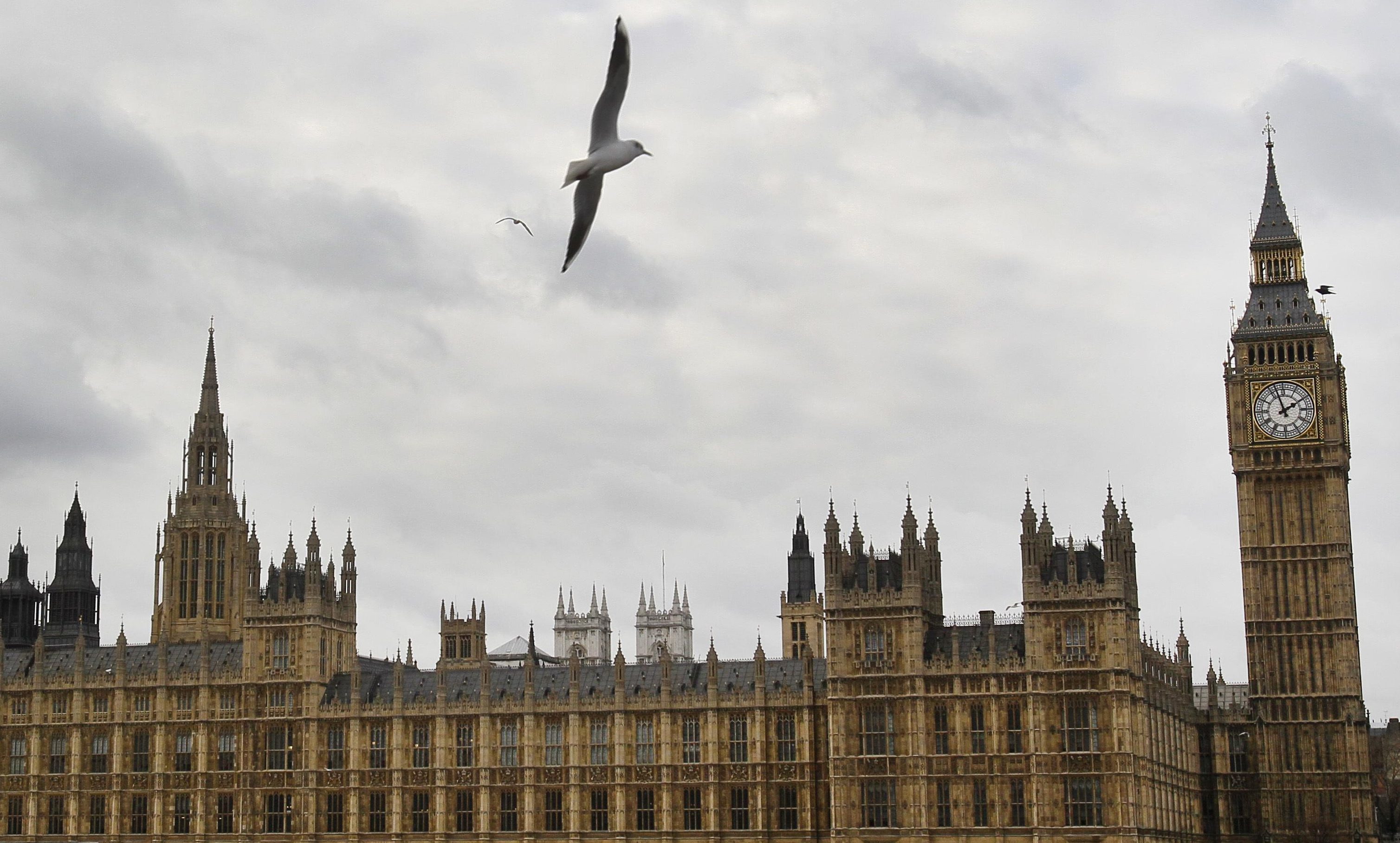 The Palace of Westminster.