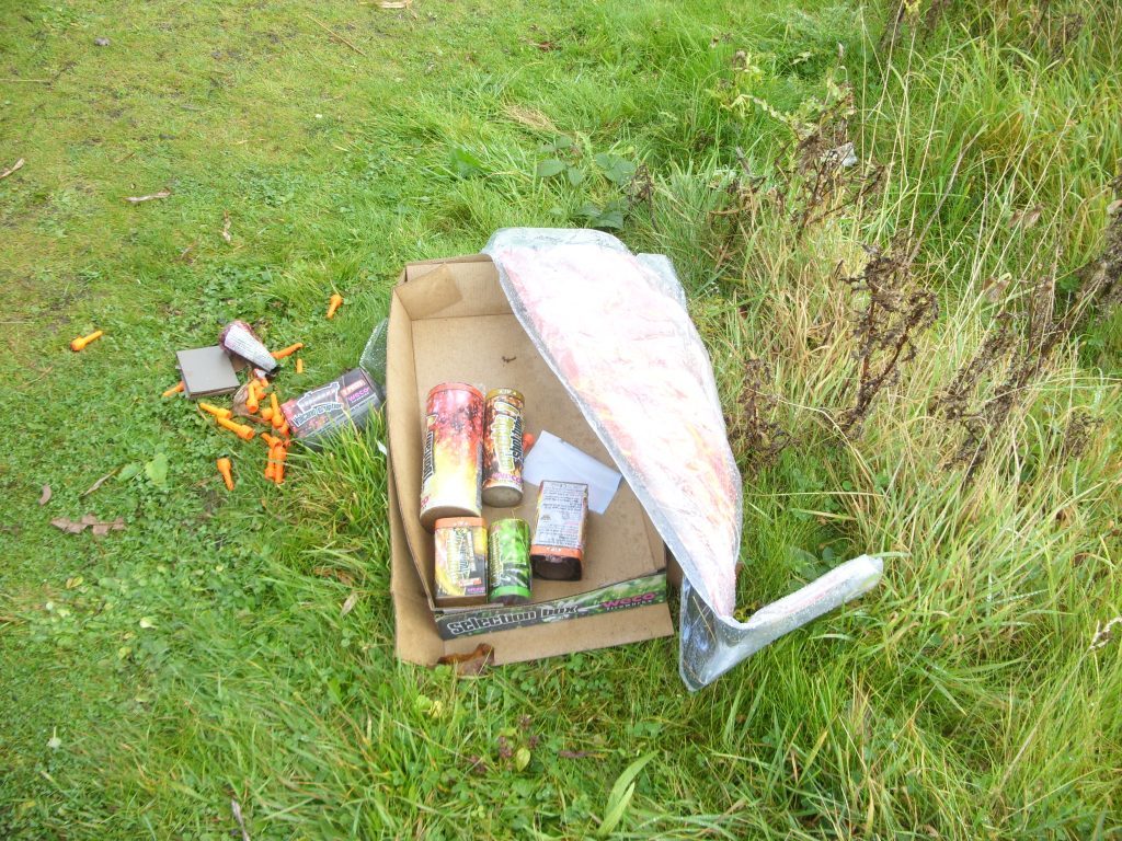 Fireworks found at Montrose Basin