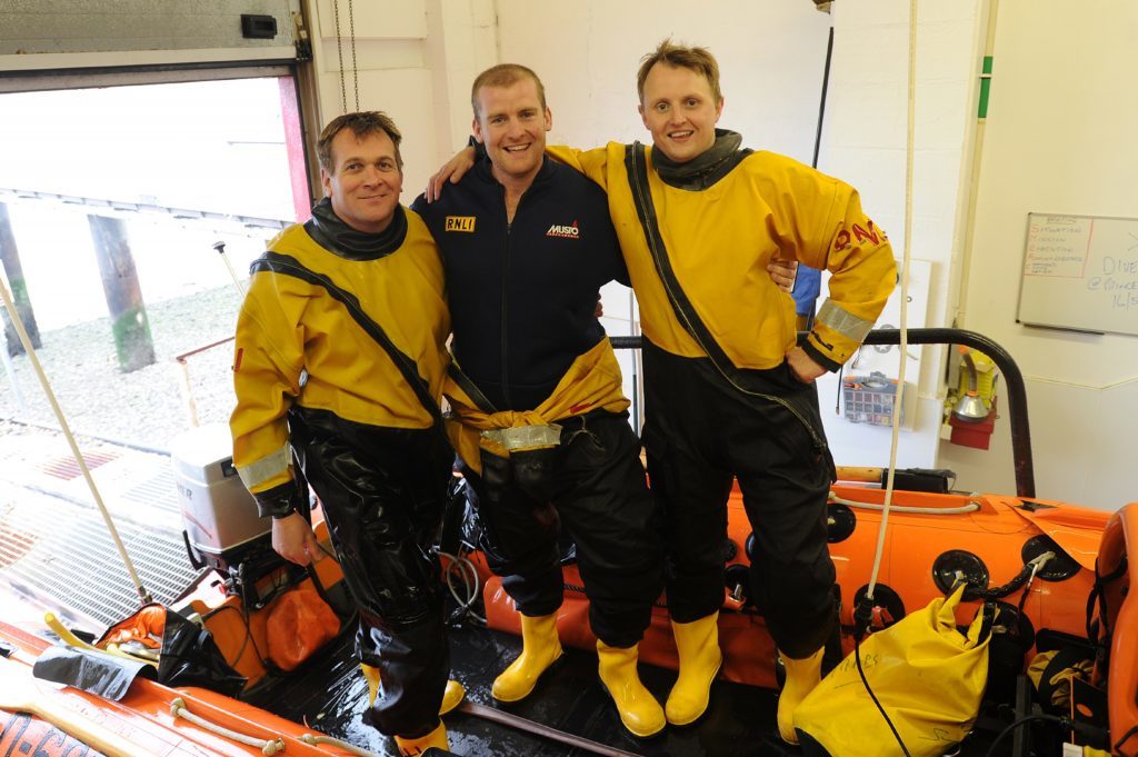 Andy Stevenson, Ian Higson and Donald Rentoul are part of the Broughty Ferry RNLI crew.