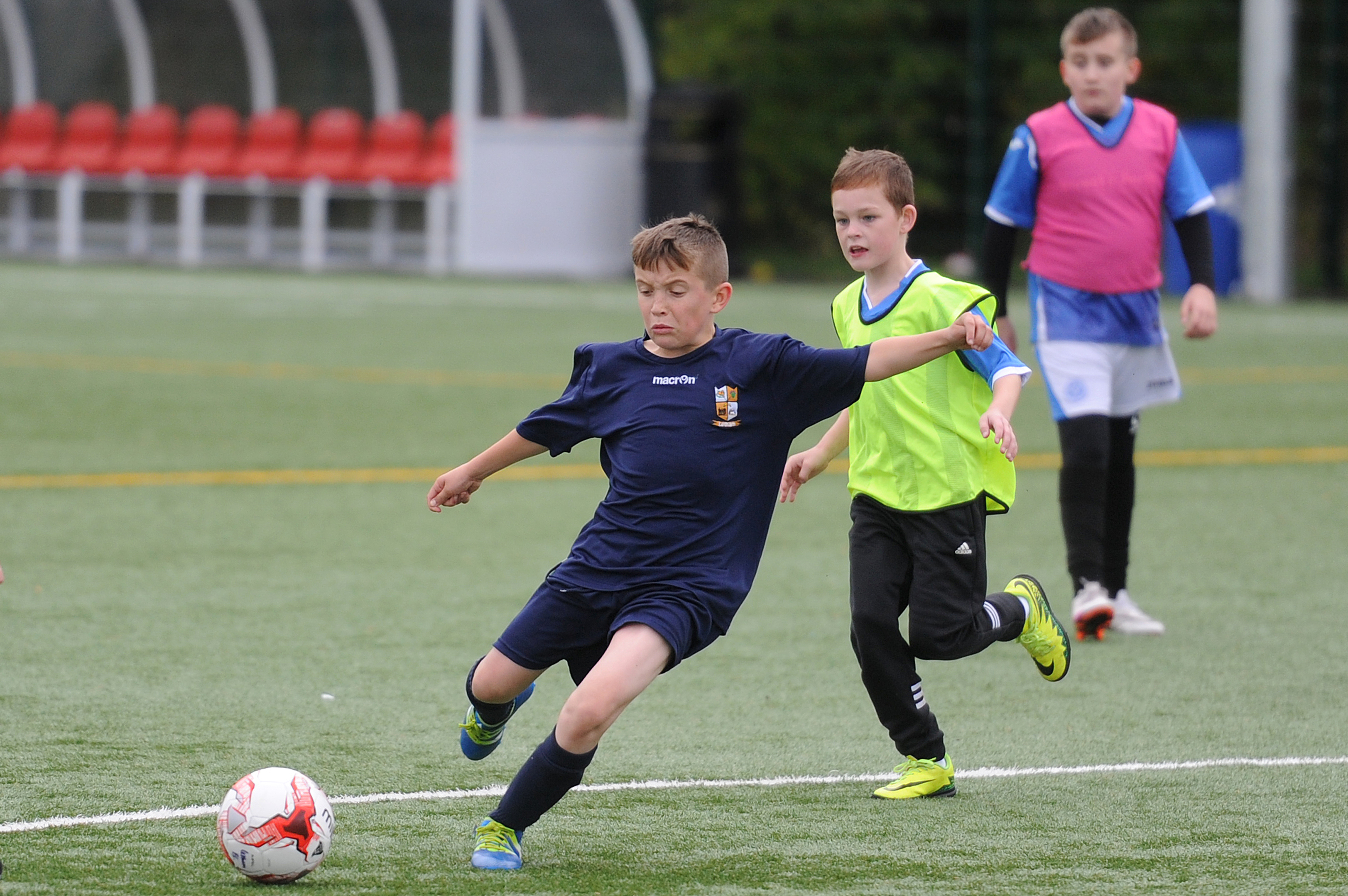 Action from a training session at Seven Acres football ground, Newhouse Road, Perth.