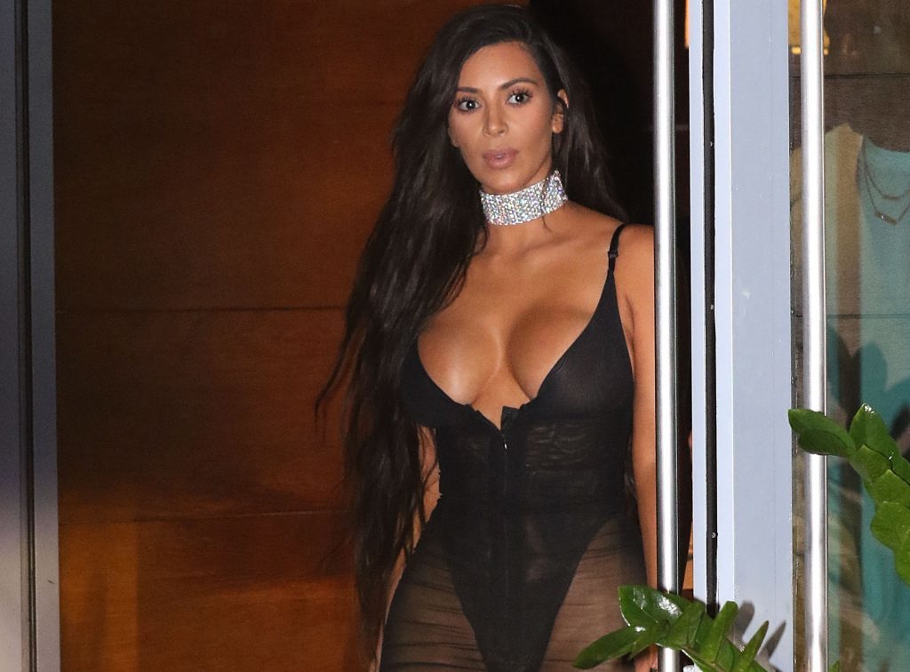 Kim Kardashian is sighted on Miami Beach on September 17, in Miami Beach, Florida. 