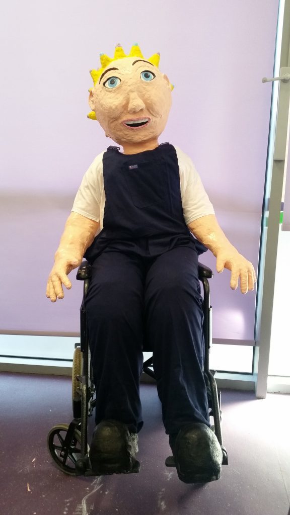 The disabled Oor Wullie in all his glory.