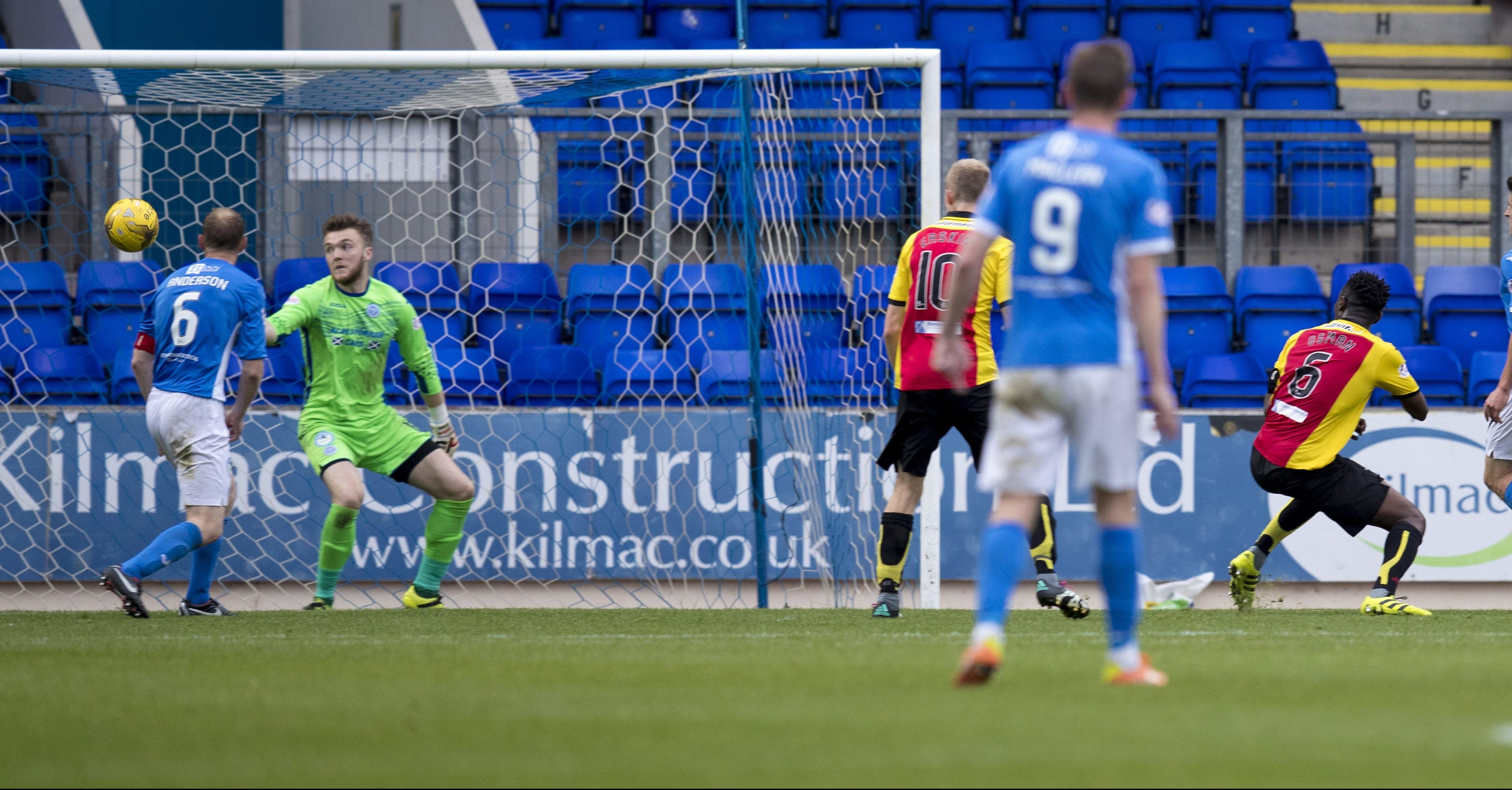 Saints concede a late goal to Partick Thistle.