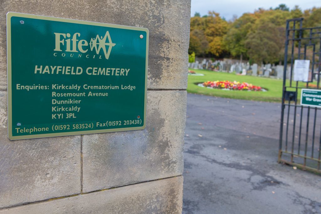Hayfield Cemetery in Kirkcaldy