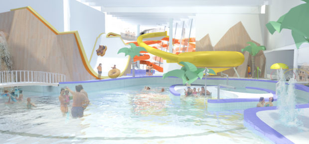 Graphic of planned PH2O swimming pool.