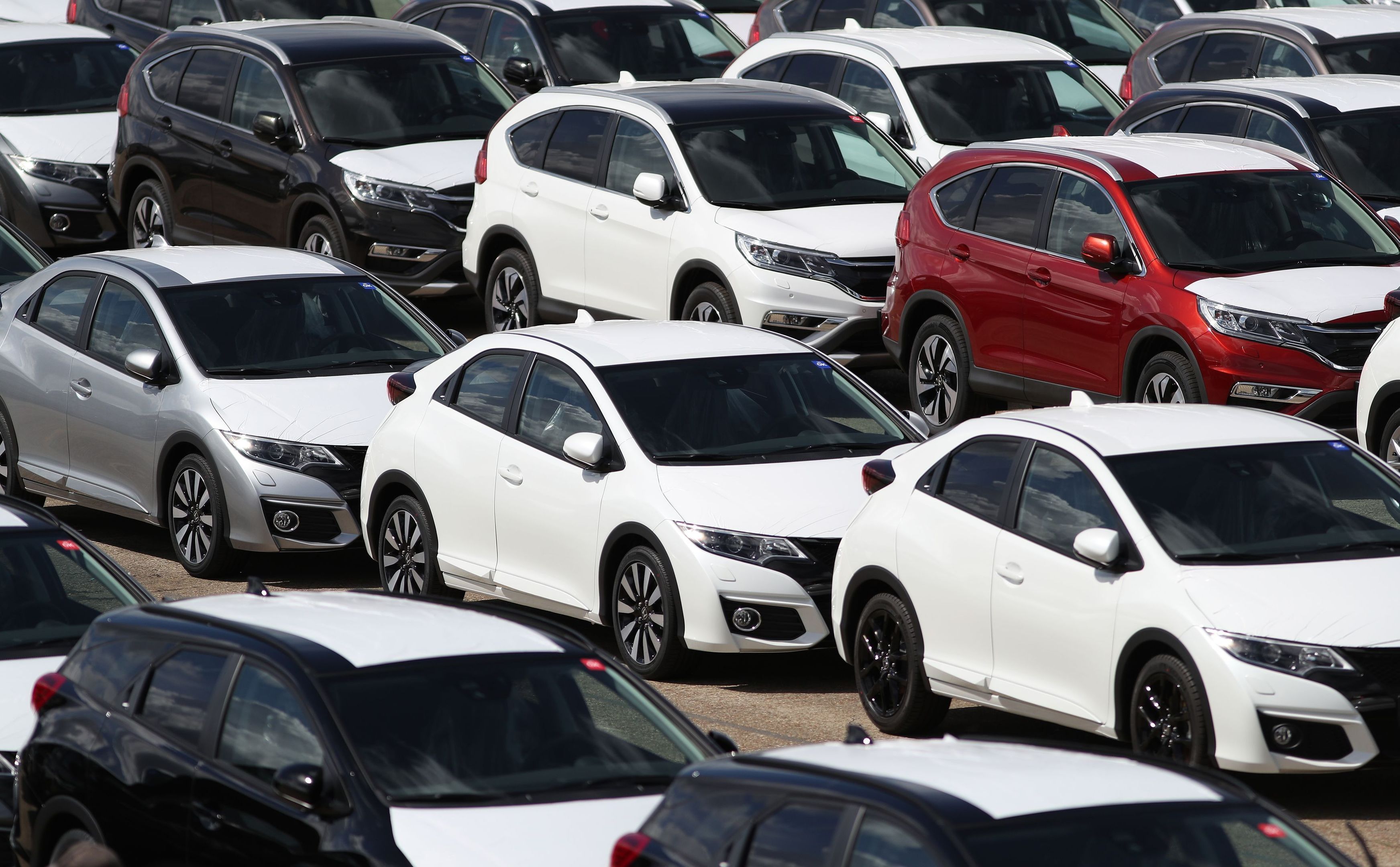 A fleet of new cars arrive at Southampton Docks