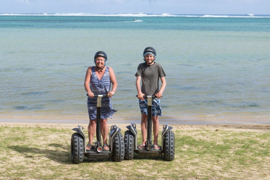 Hannah and Will trying Segway.