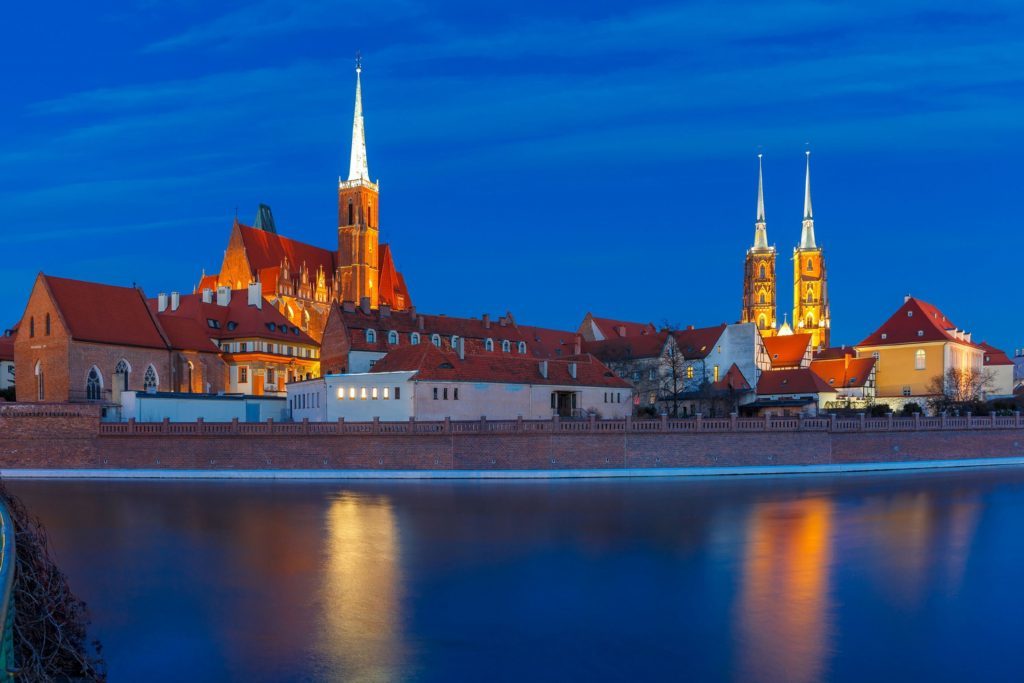 Cathedral Island, Wroclaw, Poland. 