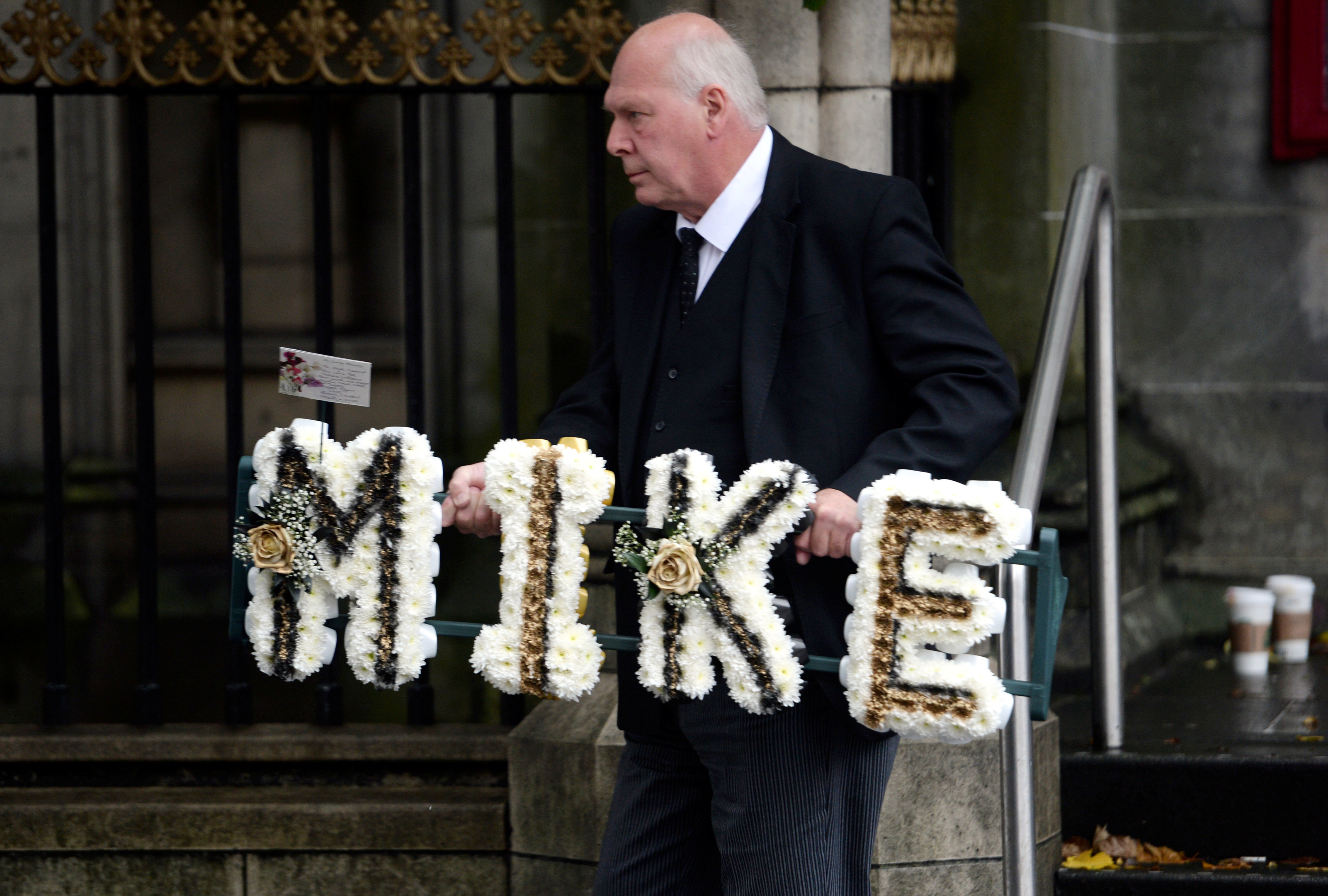 Mike Towell's funeral was held on Friday.