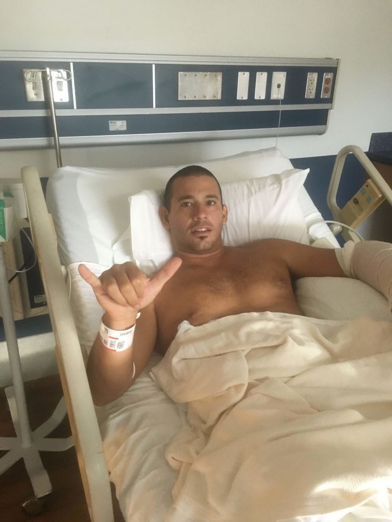 Federico Jaime recovers in hospital.