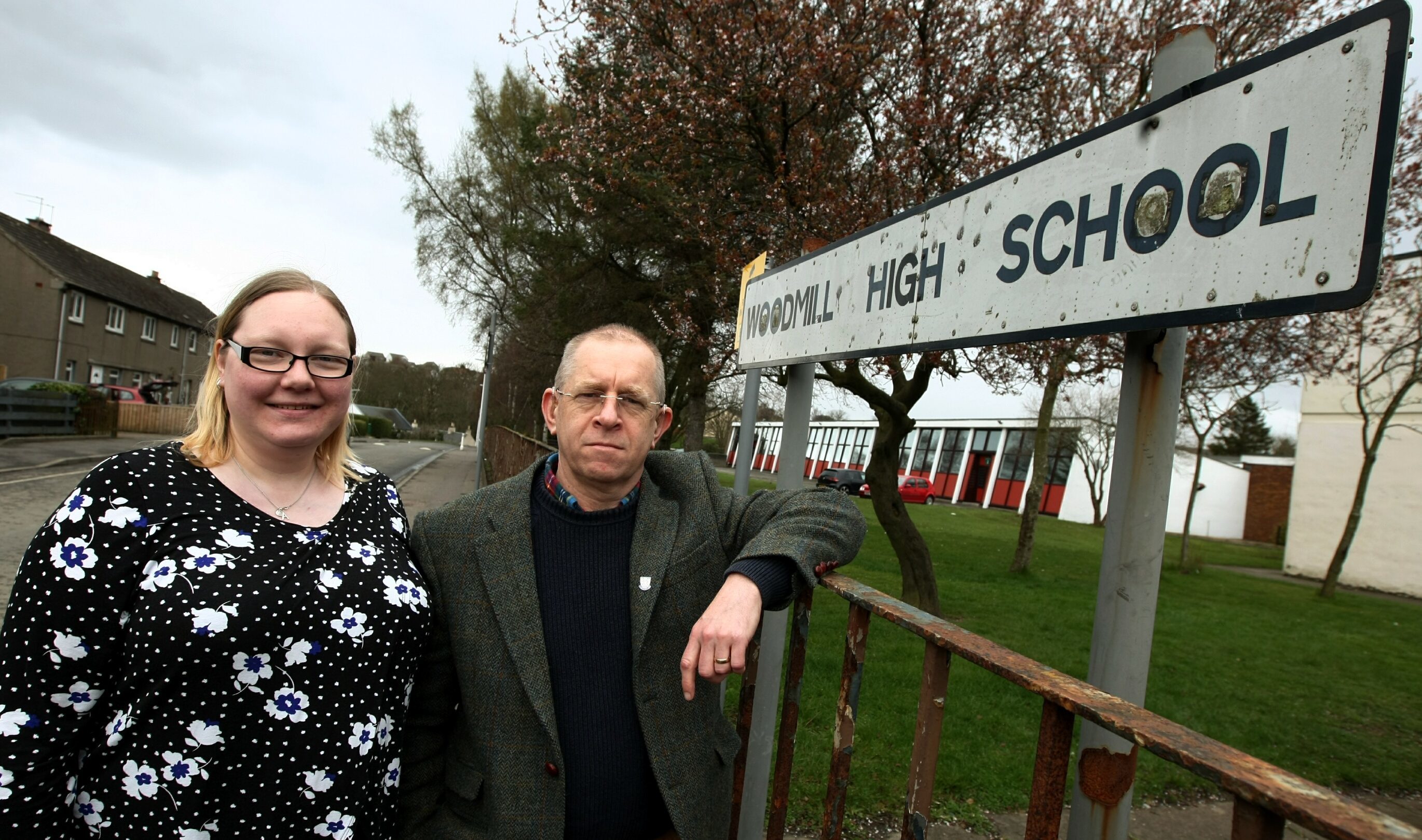 Local councillors Ian Ferguson and Fay Sinclair previously raised issues at Woodmill High School.