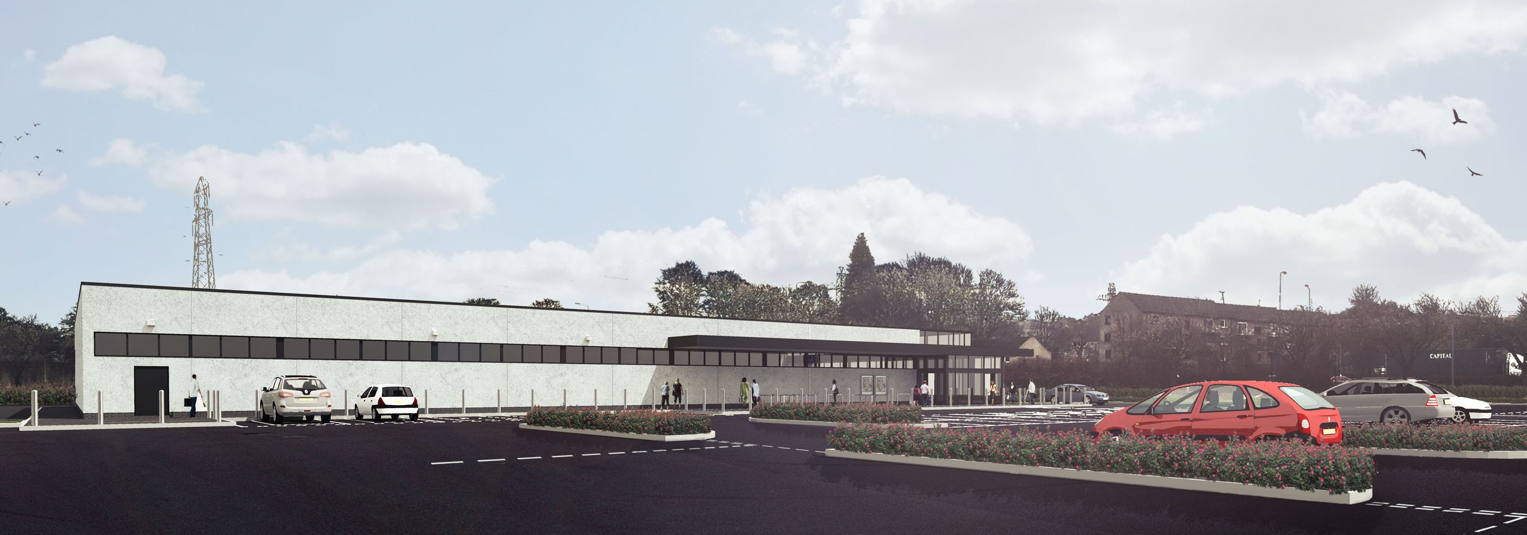 CGI of the proposed new Aldi store at Myrekirk