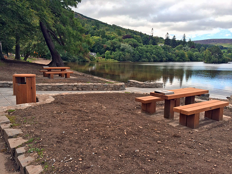 Kenmore in Bloom group used its £124,000  SSE grant to rejuvenate the beach and parkland at the head of Loch Tay with help from Perth civil engineering firm AGB.