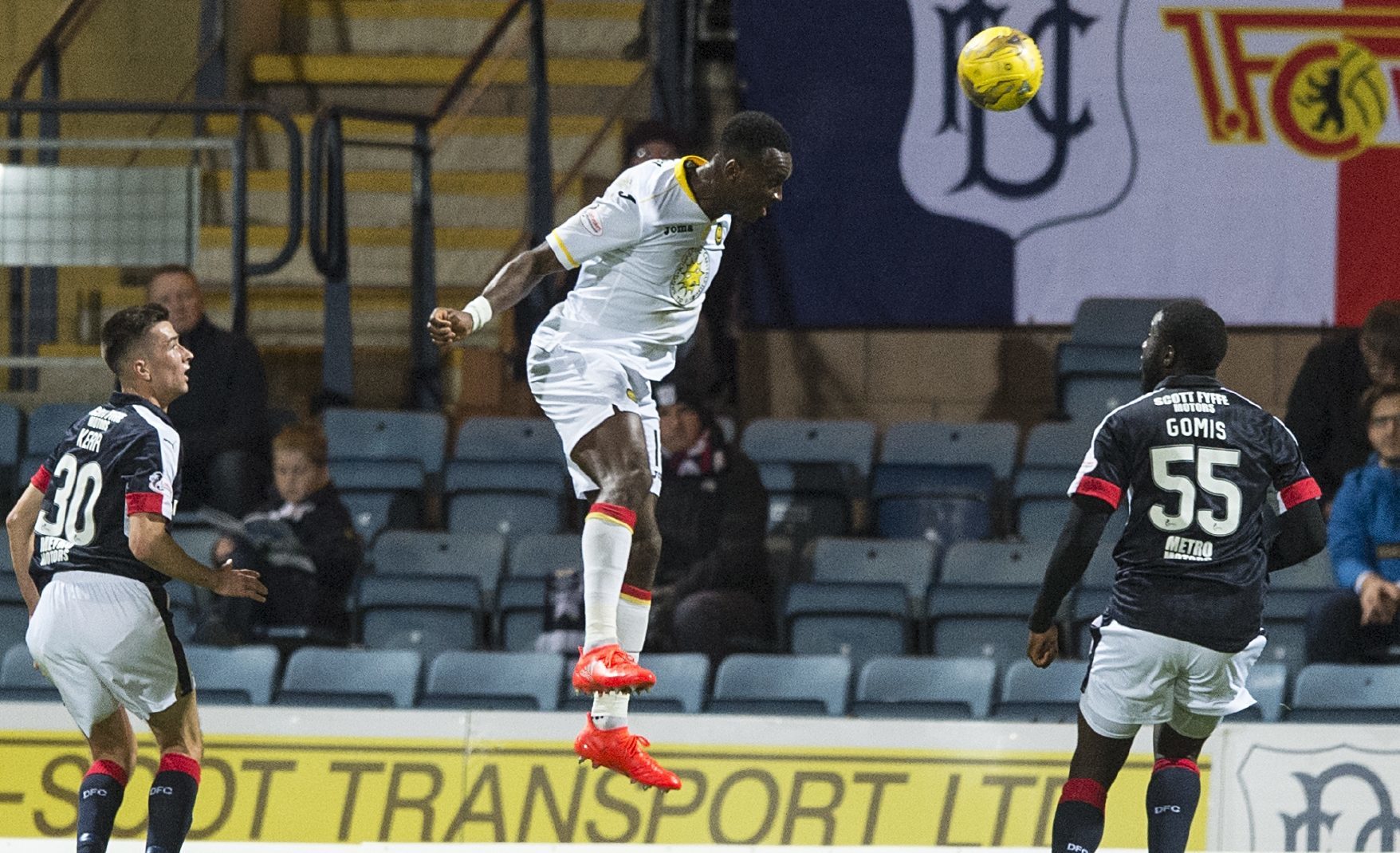 Ade Azeez opens the scoring for Partick.