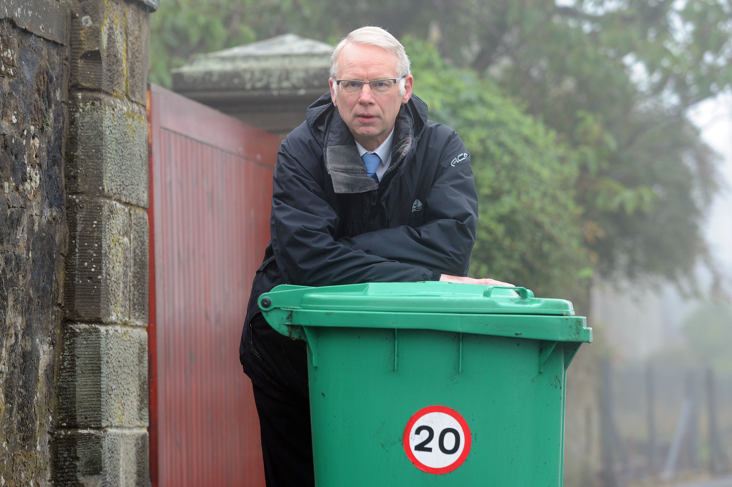 Councillor John Wincott is fed up with Glenrothes litter louts