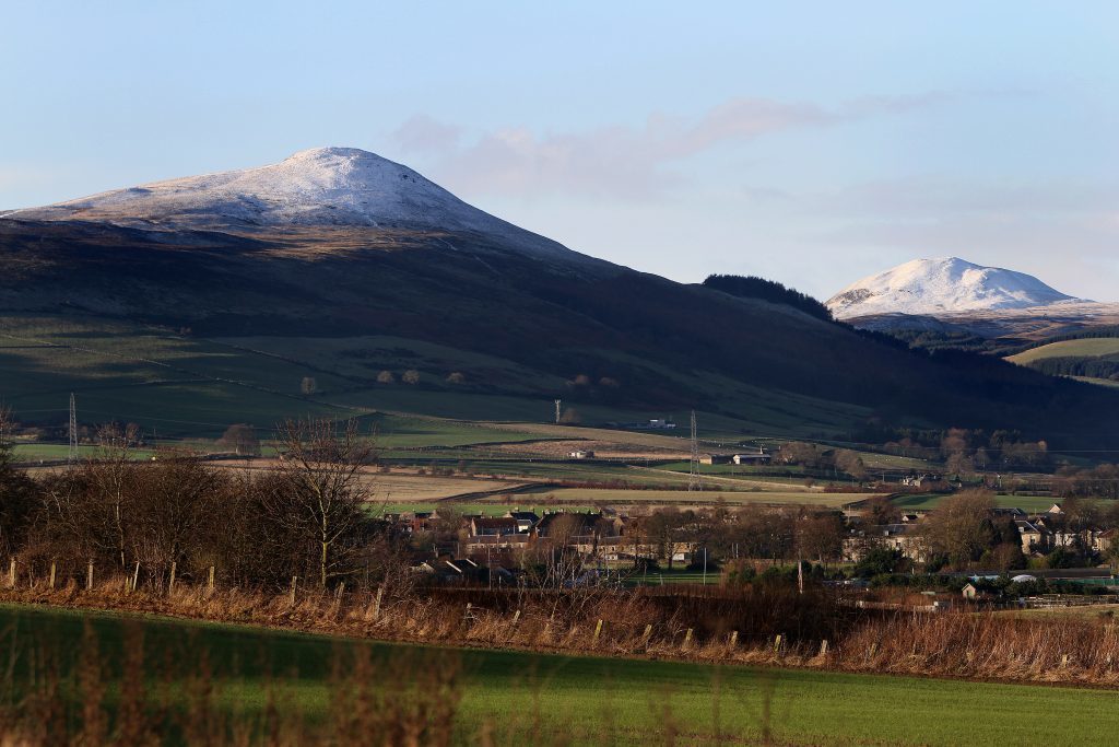A dusting of snow on the East and West Lomonds as winter arrived in Fife and the rest of Courier country in 2014.
